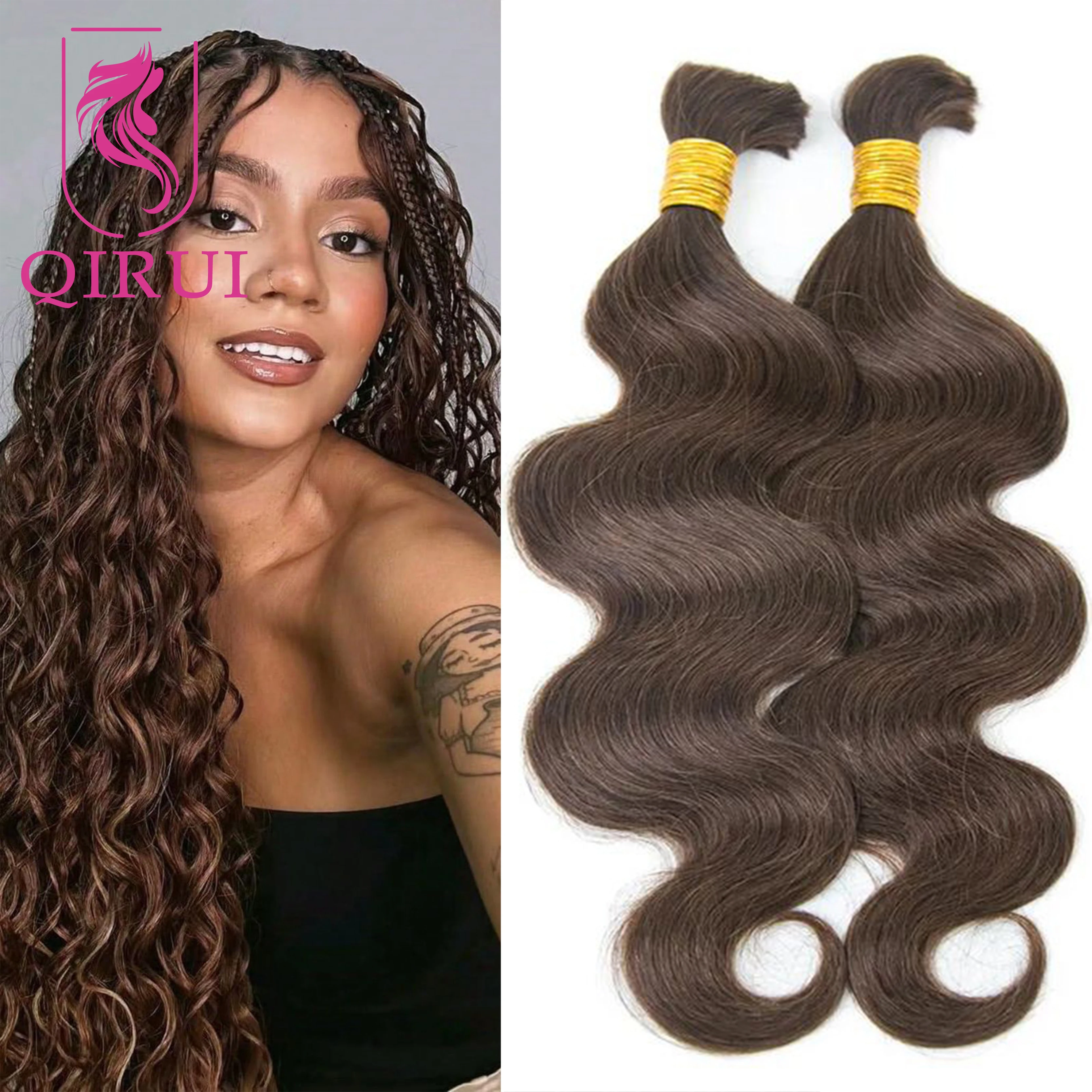 Цвет 4, объемная волна, объемное плетение волос, необработанные объемные человеческие волосы для плетения, двойные пучки без узлов
Цвет 4, объемная волна, объемное плетение волос, необработанные объемные человеческие волосы для плетения, двойные пучки без узлов