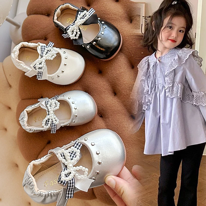 Girls Leather Shoes 2-16 Years Old Beige Bow Fashion Girls Single Shoes Spring Autumn Soft Non-slip Children Mary Jane Shoes
Girls Leather Shoes 2-16 Years Old Beige Bow Fashion Girls Single Shoes Spring Autumn Soft Non-slip Children Mary Jane Shoes