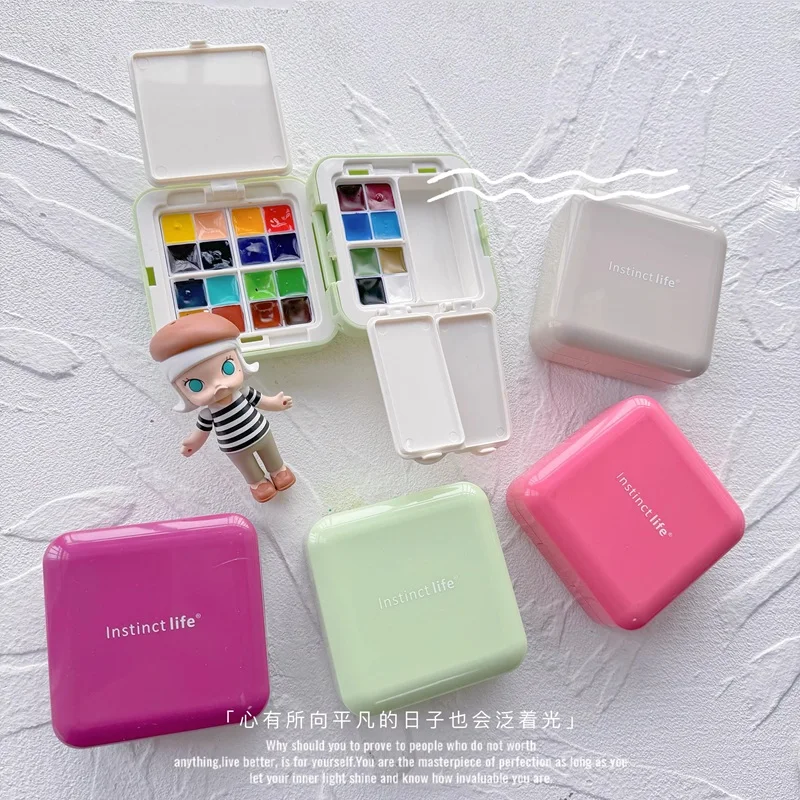 Empty custom travel watercolor paint box portable artist drawing palette Storage 24/32grid 1.2ml beginner student art supplies
Empty custom travel watercolor paint box portable artist drawing palette Storage 24/32grid 1.2ml beginner student art supplies