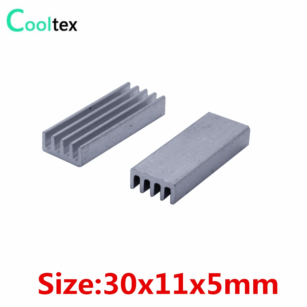 (50pcs/lot) 30x11x5mm Aluminum heatsink radiator for chip Electronic cooler cooling
(50pcs/lot) 30x11x5mm Aluminum heatsink radiator for chip Electronic cooler cooling