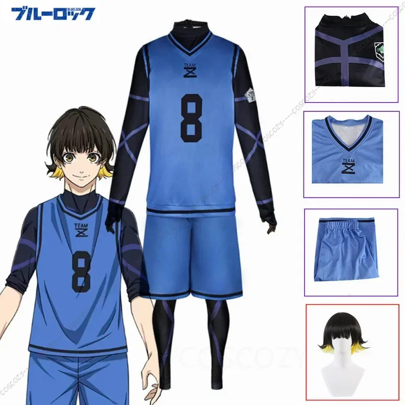 Anime Lock Bachira Meguru Cosplay Costume Football Jersey Sportswear Blue Uniform Bodysuit Halloween Christmas Party Ou MN3
Anime Lock Bachira Meguru Cosplay Costume Football Jersey Sportswear Blue Uniform Bodysuit Halloween Christmas Party Ou MN3