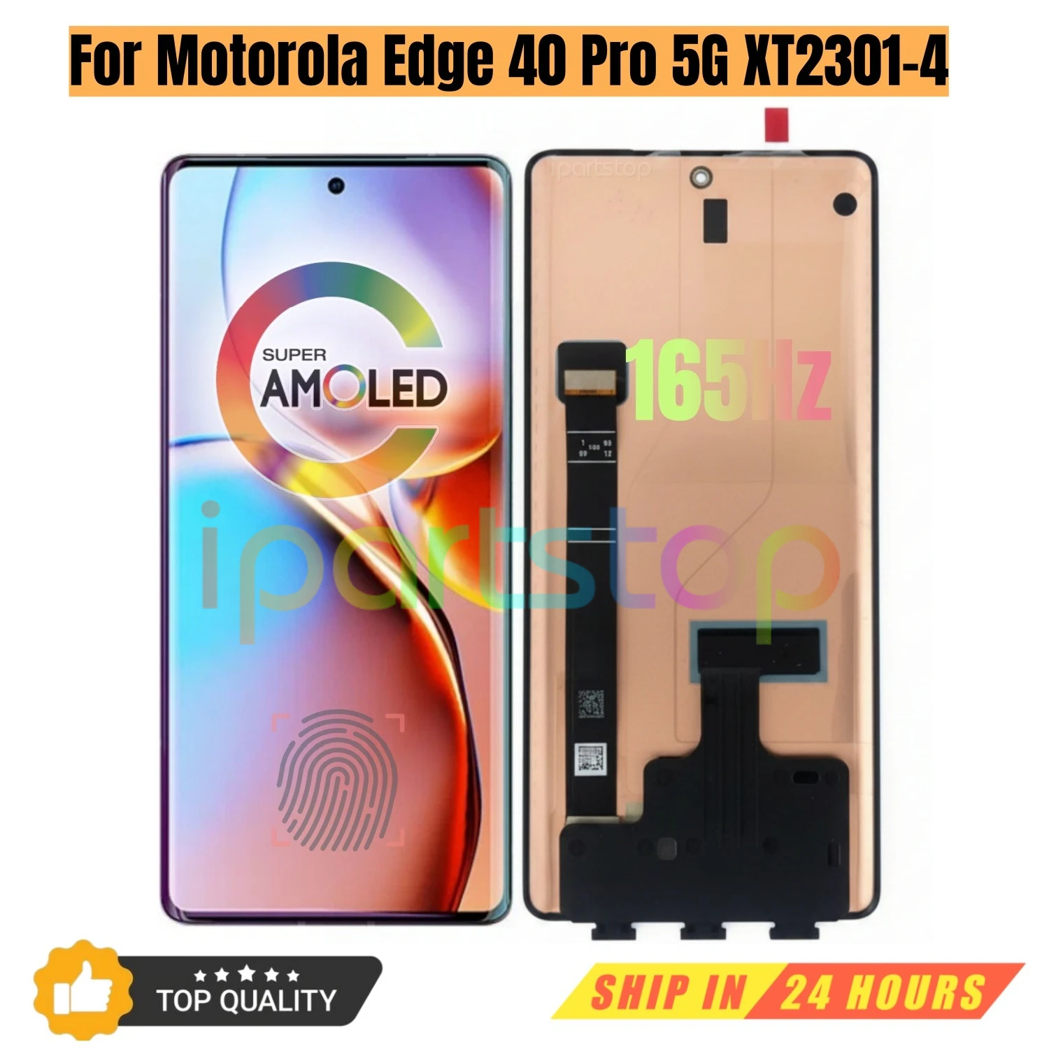 iParts Replacement New Display for Motorola Edge 40 Pro 5G XT2301-4 165Hz OLED Touch Screen Digitizer Assembly OEM all Functions
iParts Replacement New Display for Motorola Edge 40 Pro 5G XT2301-4 165Hz OLED Touch Screen Digitizer Assembly OEM all Functions