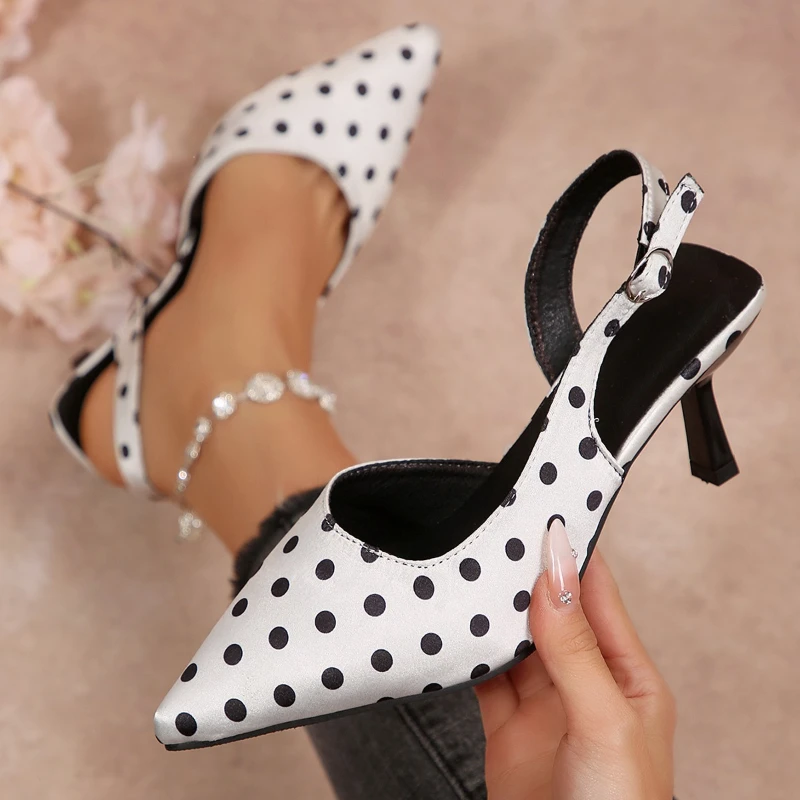 2026 New Women High Heel Sandals Pumps Slingback Shoes Stiletto Heel Fashion Thin Heel Shoes Polka Dots Shoes Party Pumps
2026 New Women High Heel Sandals Pumps Slingback Shoes Stiletto Heel Fashion Thin Heel Shoes Polka Dots Shoes Party Pumps