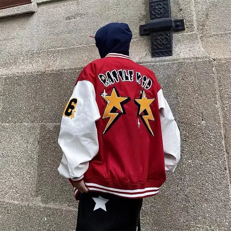 Американская винтажная бейсбольная куртка оверсайз для мужчин, молодежная, в уличном стиле, весна-осень, для пар, модная
Американская винтажная бейсбольная куртка оверсайз для мужчин, молодежная, в уличном стиле, весна-осень, для пар, модная
