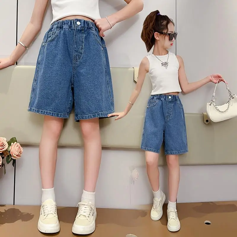 Girls Jeans Shorts 2025 Summer Kids Thin Cool Pants Children's Casual Knee Length Jeans New Teenager Fashion Clothing 4 6 8 14Y
Girls Jeans Shorts 2025 Summer Kids Thin Cool Pants Children's Casual Knee Length Jeans New Teenager Fashion Clothing 4 6 8 14Y