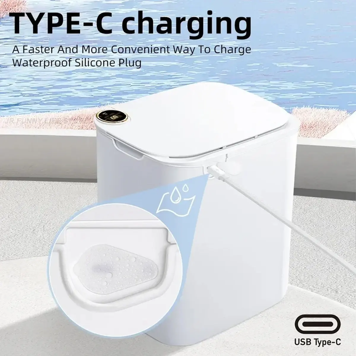 Okay 18L Trash Can Sensor Trash Bin with Display Type-C Recharging Automatic Wastebin Kitchen Toilet Wastebasket
Okay 18L Trash Can Sensor Trash Bin with Display Type-C Recharging Automatic Wastebin Kitchen Toilet Wastebasket