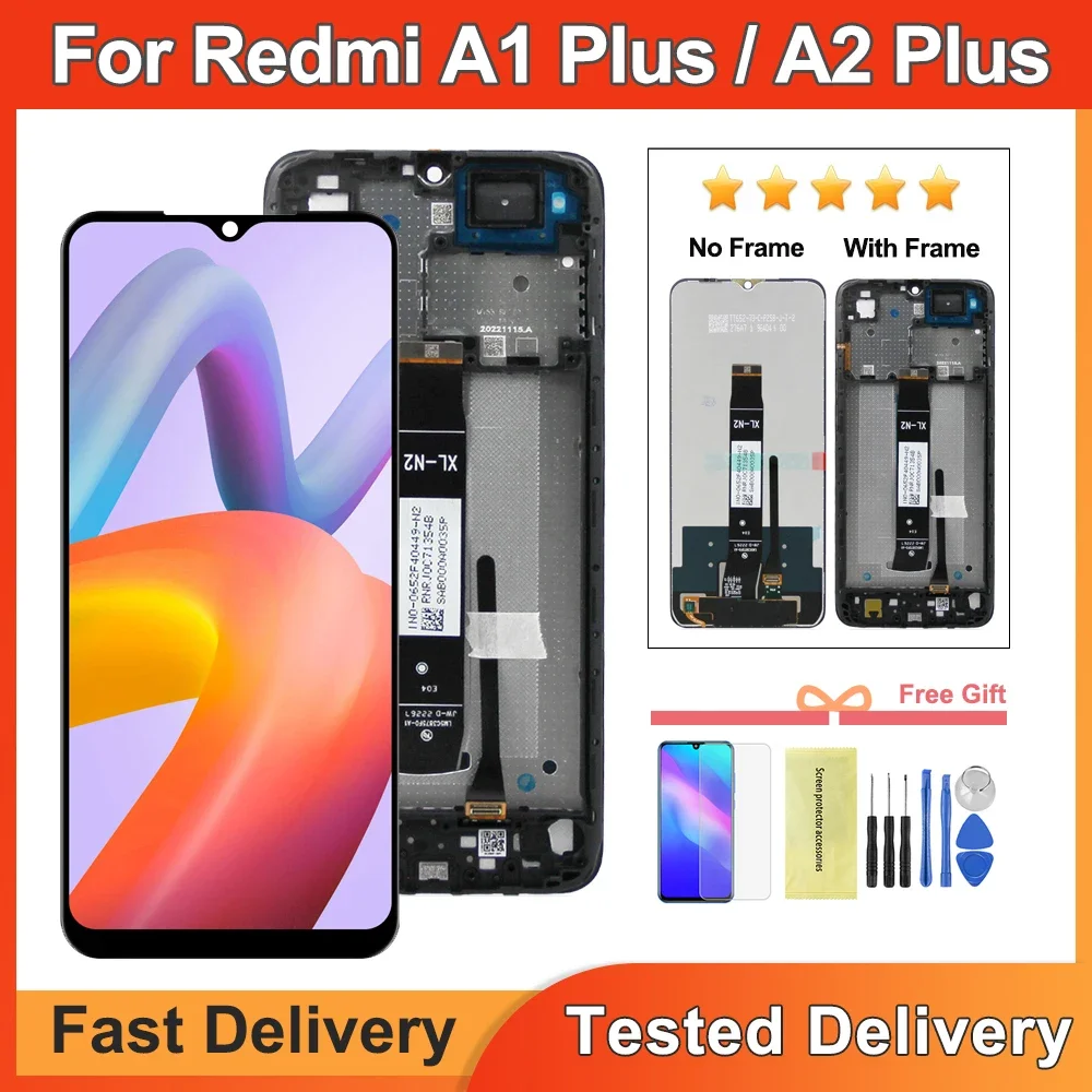 6.52" For Xiaomi Redmi A2+ A2 Plus LCD Display Touch Screen Digitizer Assembly For RedmiA1+ LCD A1 Plus Display Replacement
6.52" For Xiaomi Redmi A2+ A2 Plus LCD Display Touch Screen Digitizer Assembly For RedmiA1+ LCD A1 Plus Display Replacement