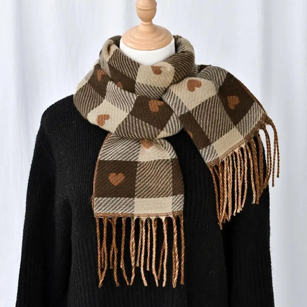 Новый клетчатый шарф, модный длинный клетчатый шарф с сердечком, осенне-зимний теплый толстый элегантный платок для женщин и мужчин
Новый клетчатый шарф, модный длинный клетчатый шарф с сердечком, осенне-зимний теплый толстый элегантный платок для женщин и мужчин