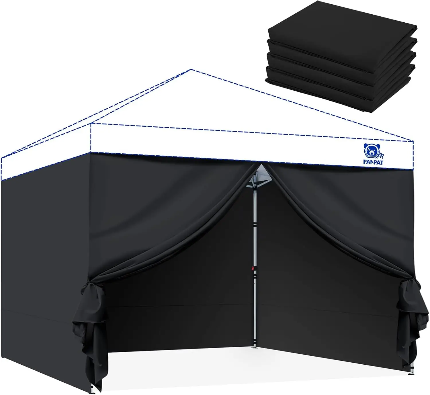 Instant 10x10 Canopy Sidewalls for Pop Up Canopy, Waterproof UV Protection Fabric, 4 Packs Sidewalls with Zipper Door for Out
Instant 10x10 Canopy Sidewalls for Pop Up Canopy, Waterproof UV Protection Fabric, 4 Packs Sidewalls with Zipper Door for Out
