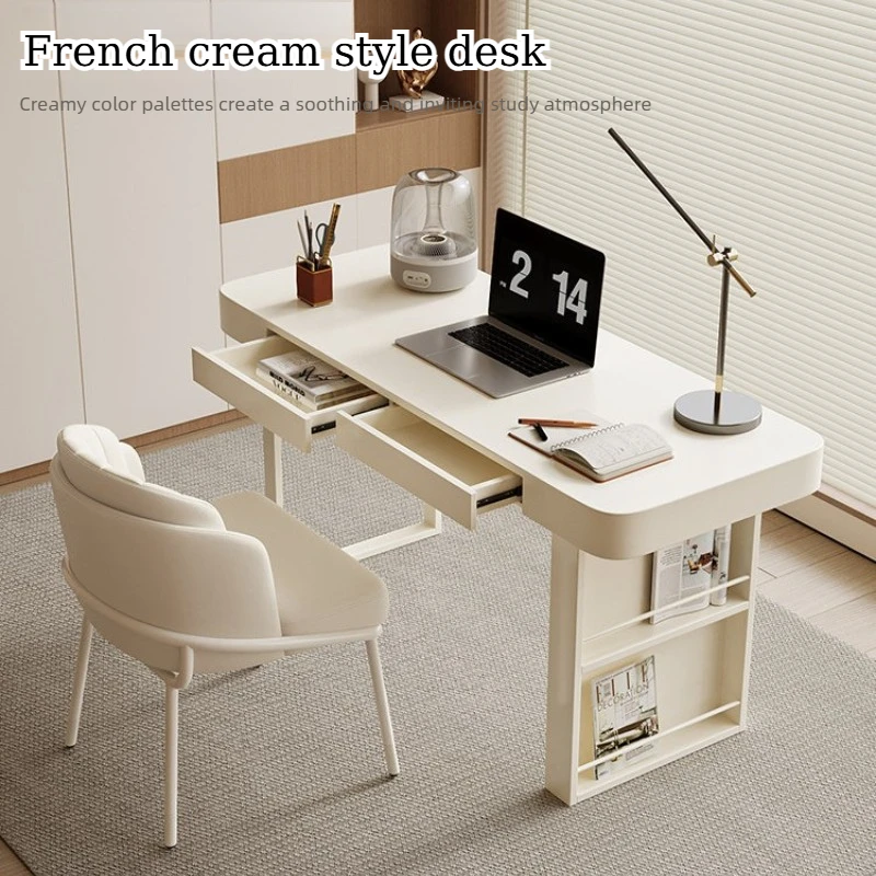 cream style office desk with drawers desktop study computer desk Nordic creative escritorios de habitación interior furniture
cream style office desk with drawers desktop study computer desk Nordic creative escritorios de habitación interior furniture
