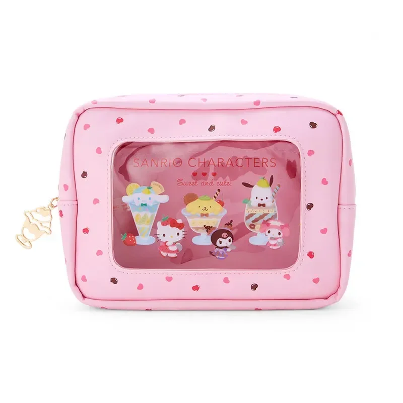 Sanrio hello kitty cute kuromi coin purse cosmetic bag PVC transparent waterproof storage bag Clutch handbag
Sanrio hello kitty cute kuromi coin purse cosmetic bag PVC transparent waterproof storage bag Clutch handbag