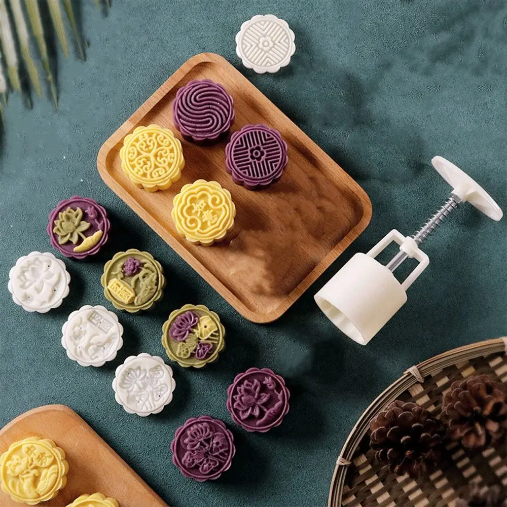 Cookie Tools 50g Mooncake Mold Plastic Non-stick Pastries Dessert Mold 3D Pattern Mini Hand Pressed Mould Mung Bean Cake
Cookie Tools 50g Mooncake Mold Plastic Non-stick Pastries Dessert Mold 3D Pattern Mini Hand Pressed Mould Mung Bean Cake