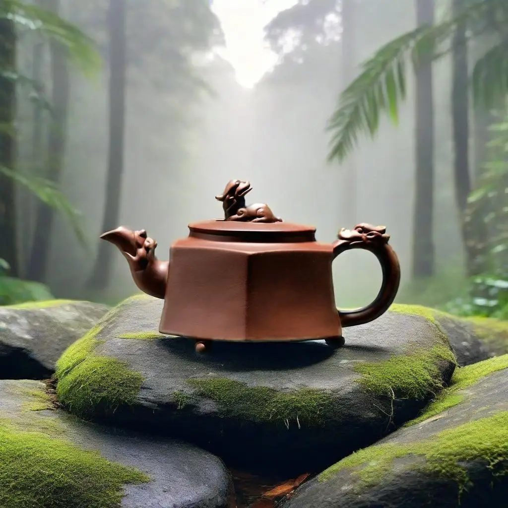 320ml Handmade clay tea kettle kung fu teapot Hexagon Chinese unicorn purple clay Teapot,Raditional Puer tea pot
320ml Handmade clay tea kettle kung fu teapot Hexagon Chinese unicorn purple clay Teapot,Raditional Puer tea pot