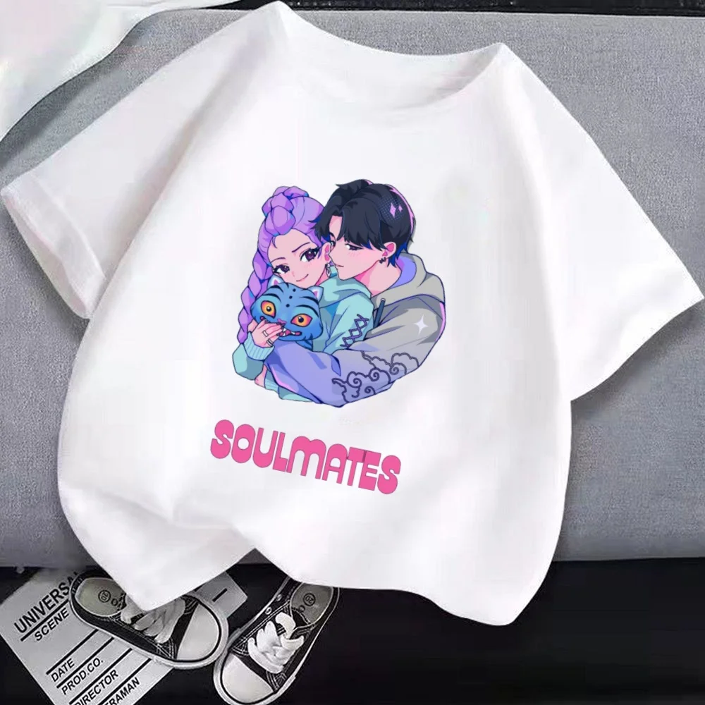 90s Kpop Demon Hunters Children's Clothing Short Sleeve T-shirt Cute Kpop Demon Hunters T Shirt Harajuku Tshirt for Boys Girls
90s Kpop Demon Hunters Children's Clothing Short Sleeve T-shirt Cute Kpop Demon Hunters T Shirt Harajuku Tshirt for Boys Girls