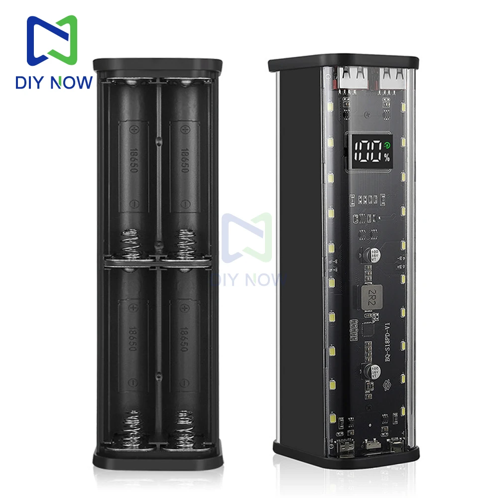 8-cell 18650 battery box DIY kit 22.5W fast charging mobile power box ups welding-free power bank shell for Apple for Samsung
8-cell 18650 battery box DIY kit 22.5W fast charging mobile power box ups welding-free power bank shell for Apple for Samsung