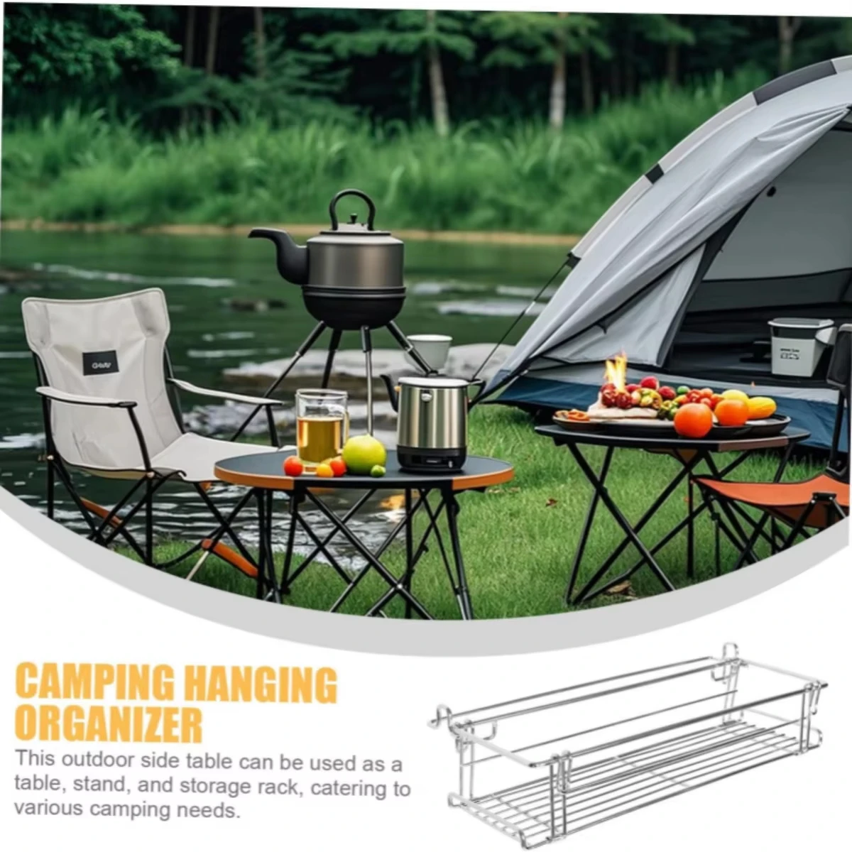 Aluminum IGT Table Side Storage Rack Foldable Hanging Mesh Basket Expansion Bracket For Outdoor Camping BBQ Cooking Organizer
Aluminum IGT Table Side Storage Rack Foldable Hanging Mesh Basket Expansion Bracket For Outdoor Camping BBQ Cooking Organizer