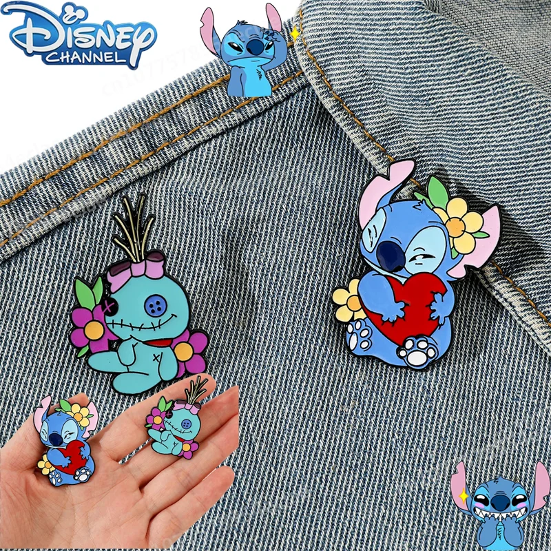 Disney Stitch Anime Brooch Creative Cute Love Metal Brooch Adorn Cute Little Gold Drip Alloy Pin Accessories for Halloween Gifts
Disney Stitch Anime Brooch Creative Cute Love Metal Brooch Adorn Cute Little Gold Drip Alloy Pin Accessories for Halloween Gifts