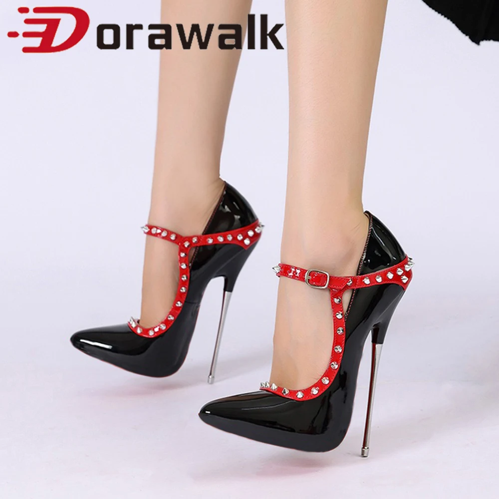 Chic Silver Rivet Plus Size Red 16cm High Heels Stilettos Pumps Buckle Fashion Club Strap Fetish Pole Dancing Unisex Show Shoes
Chic Silver Rivet Plus Size Red 16cm High Heels Stilettos Pumps Buckle Fashion Club Strap Fetish Pole Dancing Unisex Show Shoes