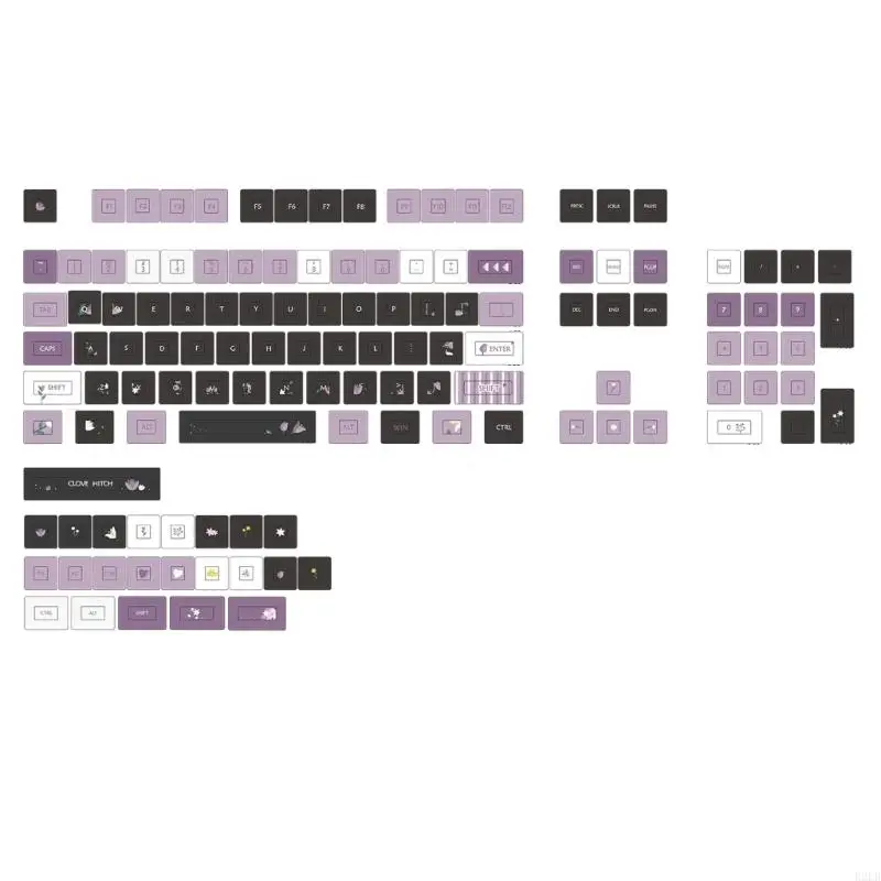 R2LB Full 127 Key XDA Height Keycaps with Flower Pattern for Comfortable Typing Experience on Various Keyboard Layouts
R2LB Full 127 Key XDA Height Keycaps with Flower Pattern for Comfortable Typing Experience on Various Keyboard Layouts