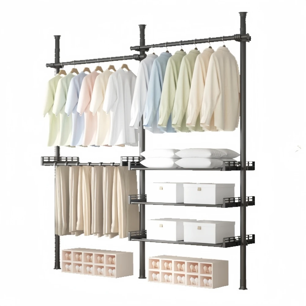 Floor-Standing Vertical Wardrobe Clothes Rack Clothes Drying Rack Simple Punch-Free Bedroom Retractable Storage Rack Coat Rack
Floor-Standing Vertical Wardrobe Clothes Rack Clothes Drying Rack Simple Punch-Free Bedroom Retractable Storage Rack Coat Rack