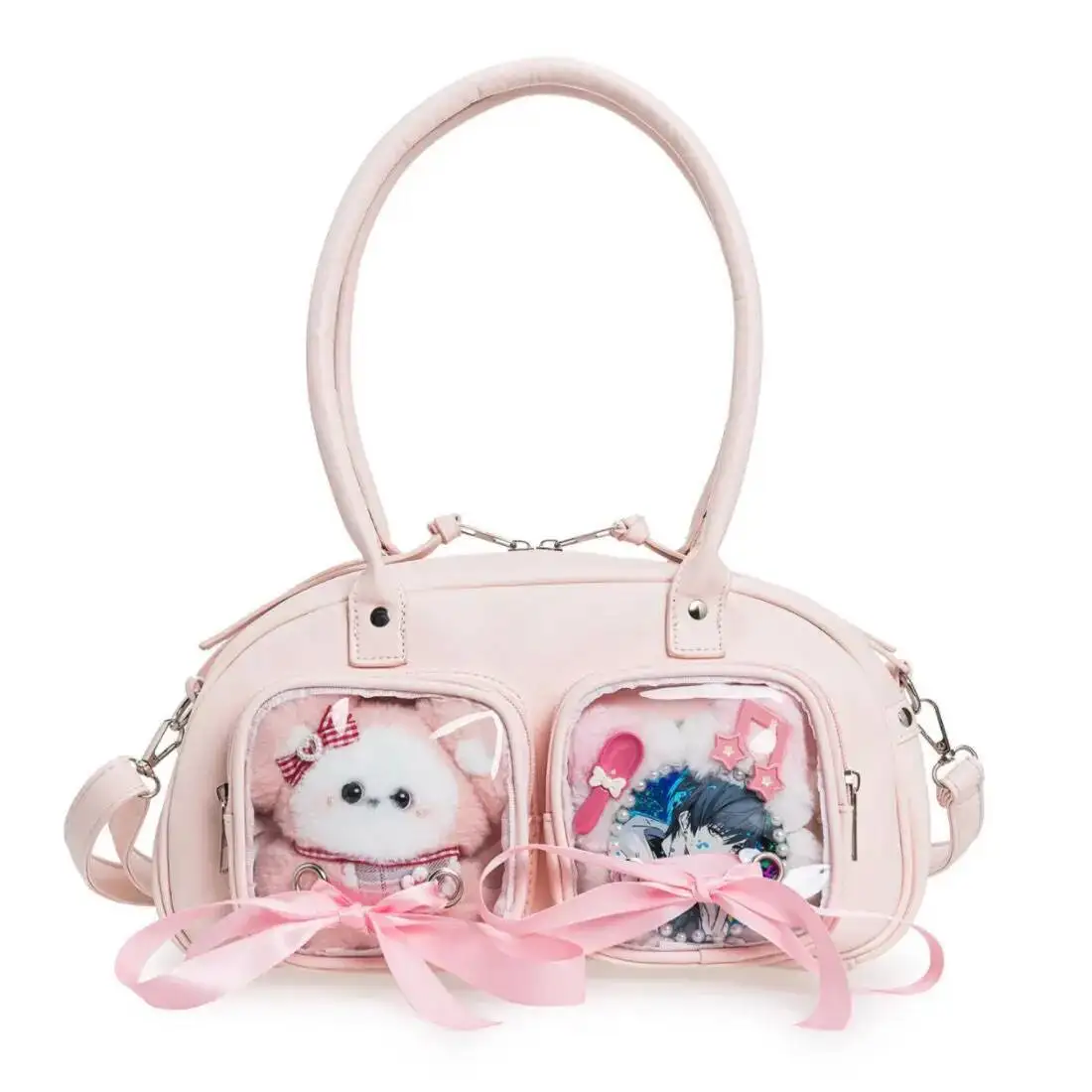 Bloom Haruku Pink Bowling Purse Women Sweet Cute Bow Silk Ribbon Ita Bag Wallet Ladies Transparent Shoulder Bags Handbag
Bloom Haruku Pink Bowling Purse Women Sweet Cute Bow Silk Ribbon Ita Bag Wallet Ladies Transparent Shoulder Bags Handbag