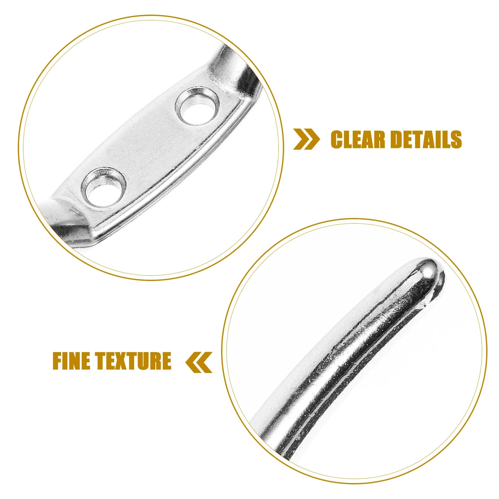 2 Pcs Stainless Steel Flagpole Clip Hook 6 Inch Mounting Bracket Cleat Base Flag Rope Securing Pole Fixing Truck Flagpole
2 Pcs Stainless Steel Flagpole Clip Hook 6 Inch Mounting Bracket Cleat Base Flag Rope Securing Pole Fixing Truck Flagpole