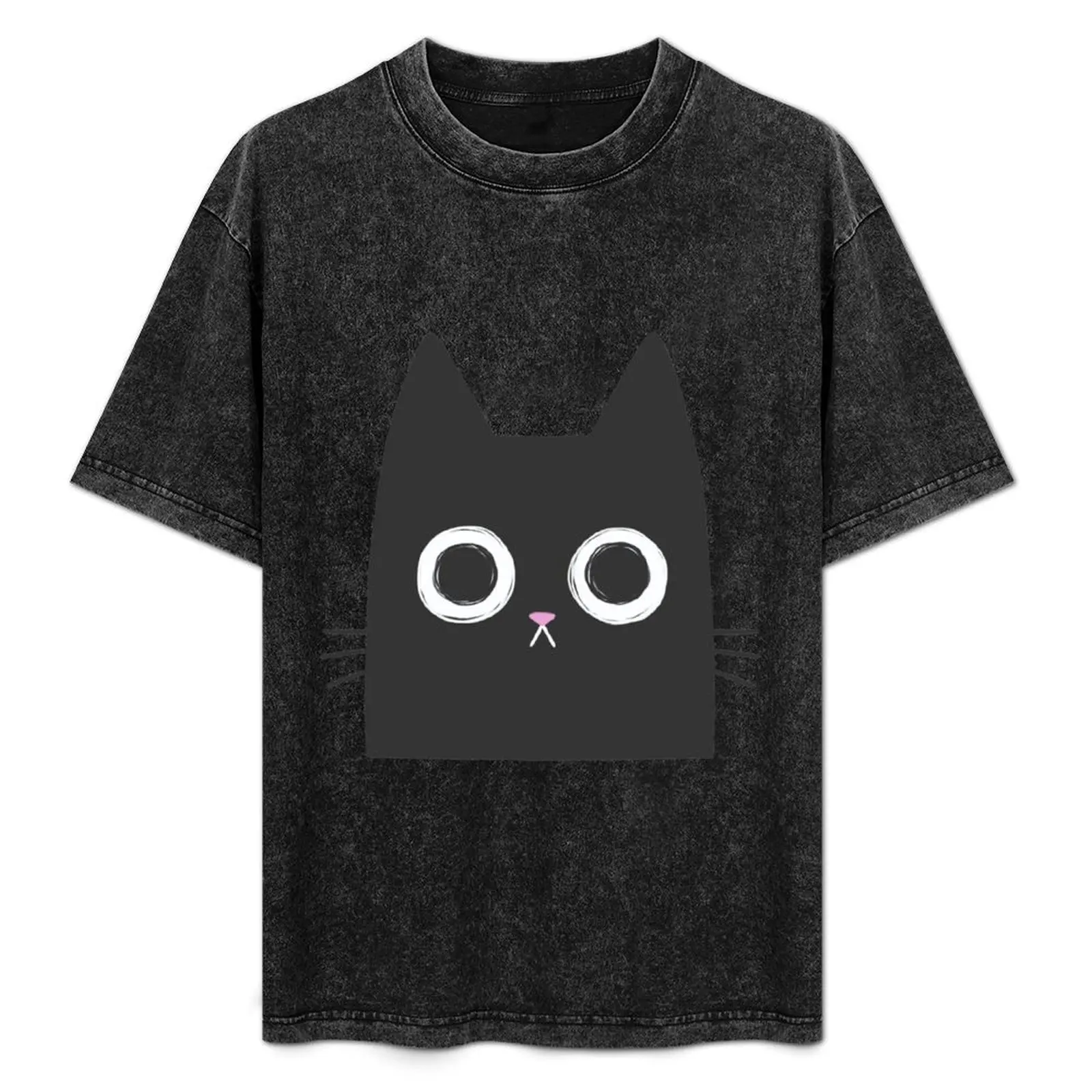 Staring Black Cat T-Shirt Work Style Casual T-Shirt
Staring Black Cat T-Shirt Work Style Casual T-Shirt