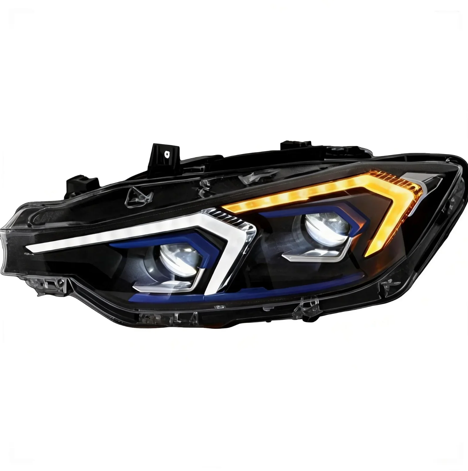 Светодиодные фары DRL Full LED Plug-and-Play с функцией поворотников (высокий/низкий свет) и дневных ходовых огней, новые, для BMW F30 F35 3 серии 2013-2018
Светодиодные фары DRL Full LED Plug-and-Play с функцией поворотников (высокий/низкий свет) и дневных ходовых огней, новые, для BMW F30 F35 3 серии 2013-2018