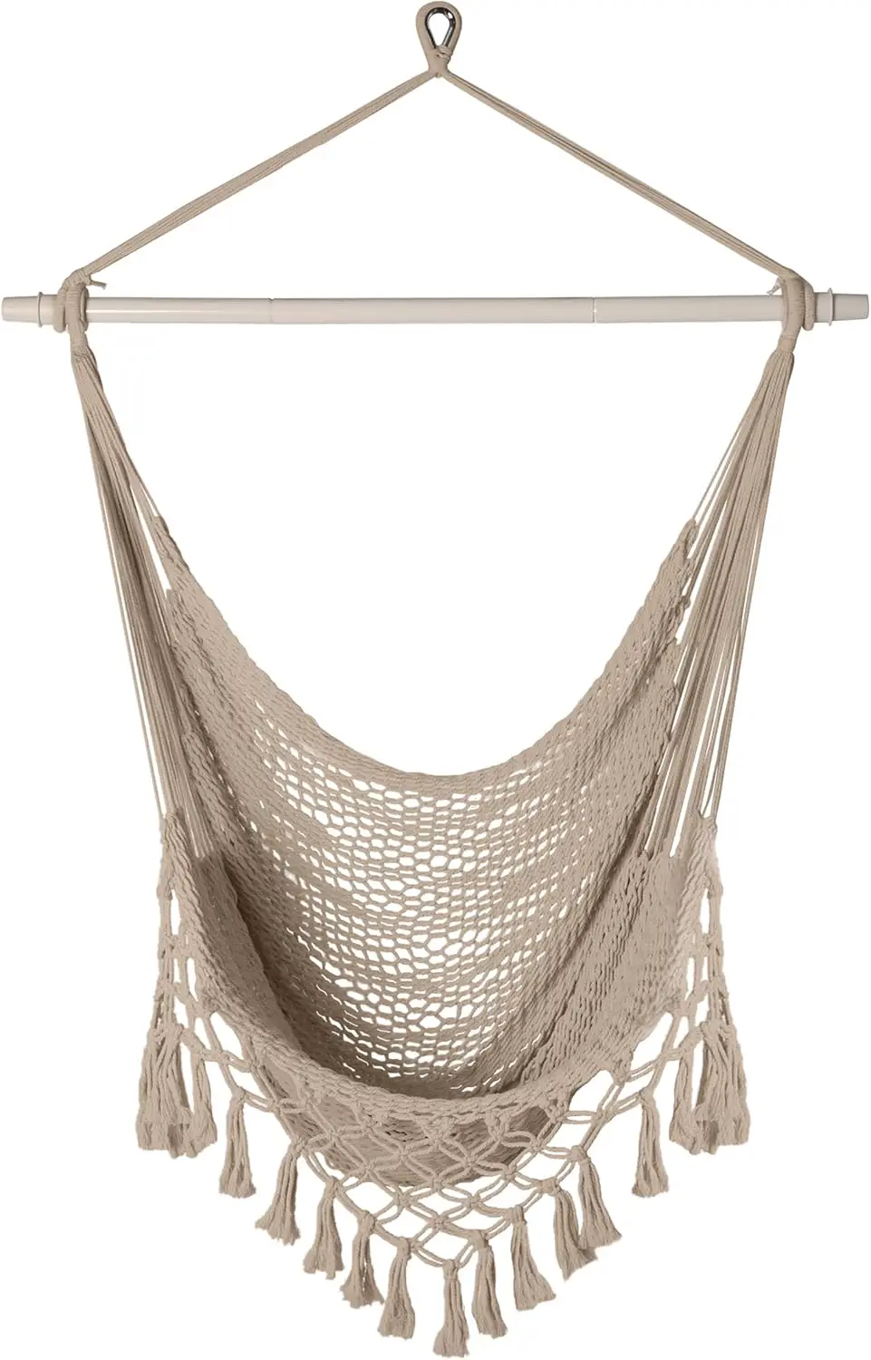 Handwoven Cotton Rope Hammock Chair with Metal Spreader Bar, Caribbean Hammock SwingChair,Boho Hanging Chair Bedroom, Indoor Out
Handwoven Cotton Rope Hammock Chair with Metal Spreader Bar, Caribbean Hammock SwingChair,Boho Hanging Chair Bedroom, Indoor Out