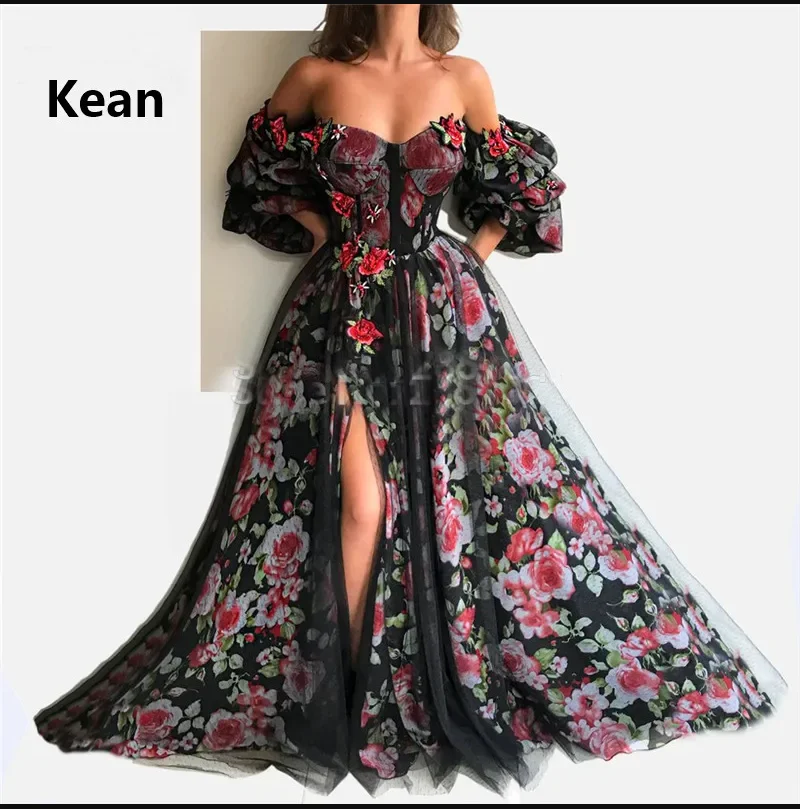 Black Printing Off Shoulder Evening Dress High Slit vestidos de festa Islamic Dubai Kaftan Saudi Arabic Evening Gown Prom Dress
Black Printing Off Shoulder Evening Dress High Slit vestidos de festa Islamic Dubai Kaftan Saudi Arabic Evening Gown Prom Dress