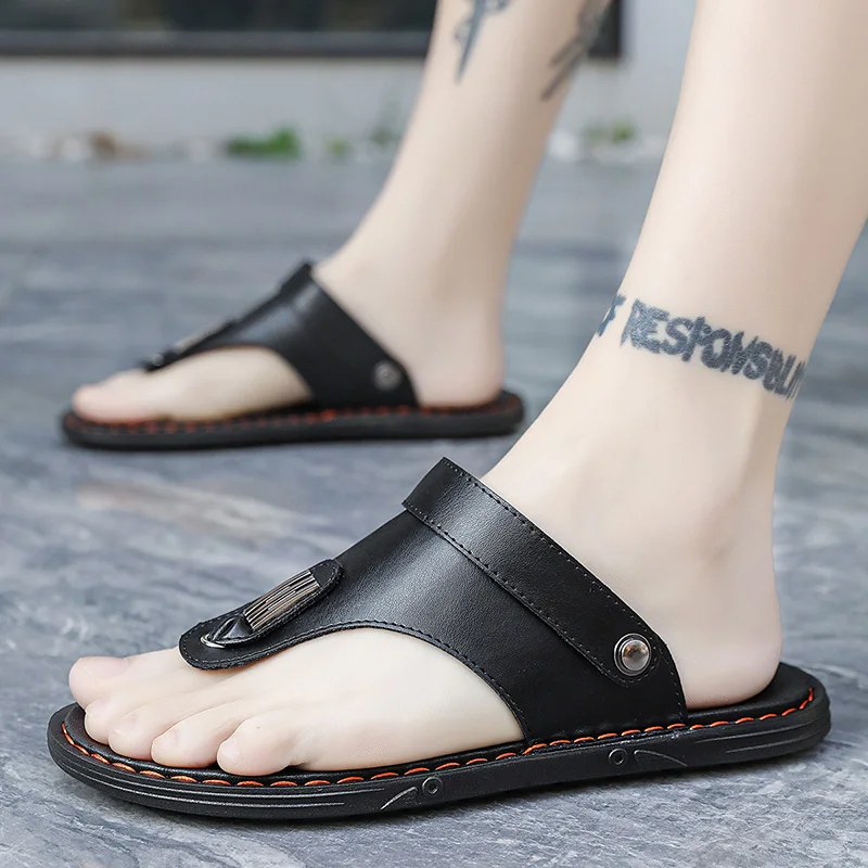 YRZL Men's Slippers Black Slides Lightweight Summer Sandals Anti Slip Wear Resistant Outdoor Comfortable PU Leather Casual Shoes
YRZL Men's Slippers Black Slides Lightweight Summer Sandals Anti Slip Wear Resistant Outdoor Comfortable PU Leather Casual Shoes