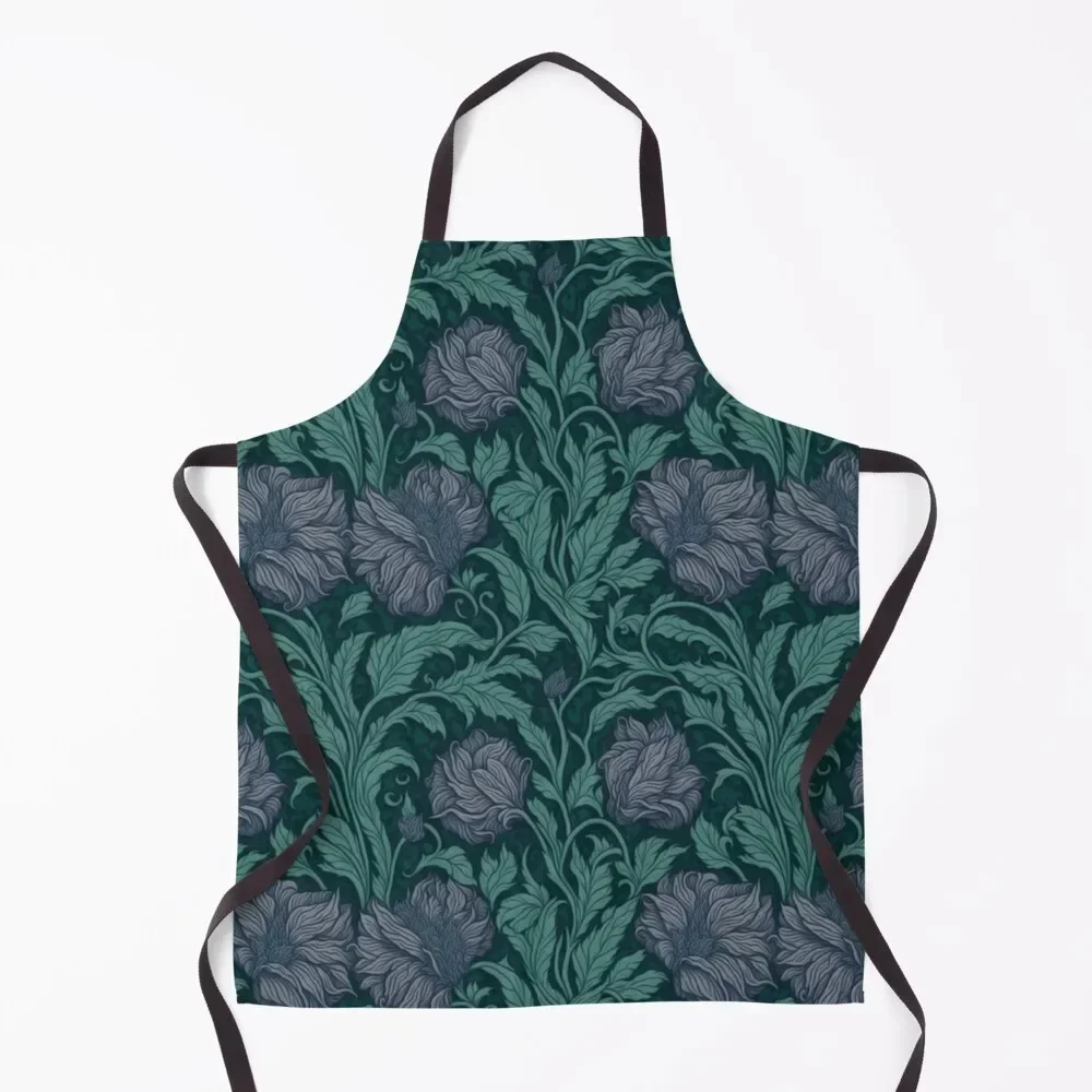 Floral Teal Delight Inspired by William Morris Pimpernel Apron Men's Kitchen barber uniform Art Apron
Floral Teal Delight Inspired by William Morris Pimpernel Apron Men's Kitchen barber uniform Art Apron