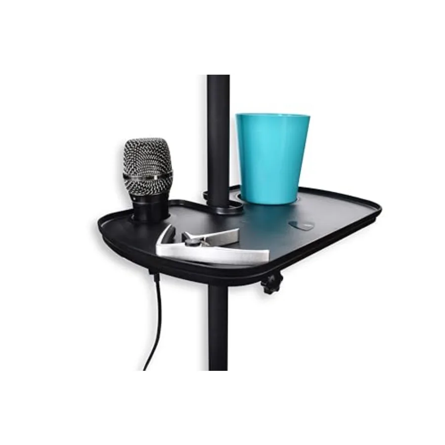 Microphone Stand Tray Mic ClampOn Accessory Table with Cup Holder Perfect Attachment Desk for Music Accessories
Microphone Stand Tray Mic ClampOn Accessory Table with Cup Holder Perfect Attachment Desk for Music Accessories