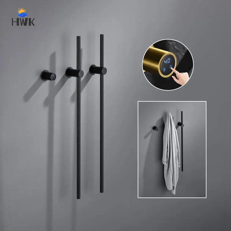 New Bathroom Towel Warmer Smart Touch WIFI Control Bath Towel Rail Black Hidden Wire Electric Towel Rack Gold Bathrobe Dryer
New Bathroom Towel Warmer Smart Touch WIFI Control Bath Towel Rail Black Hidden Wire Electric Towel Rack Gold Bathrobe Dryer