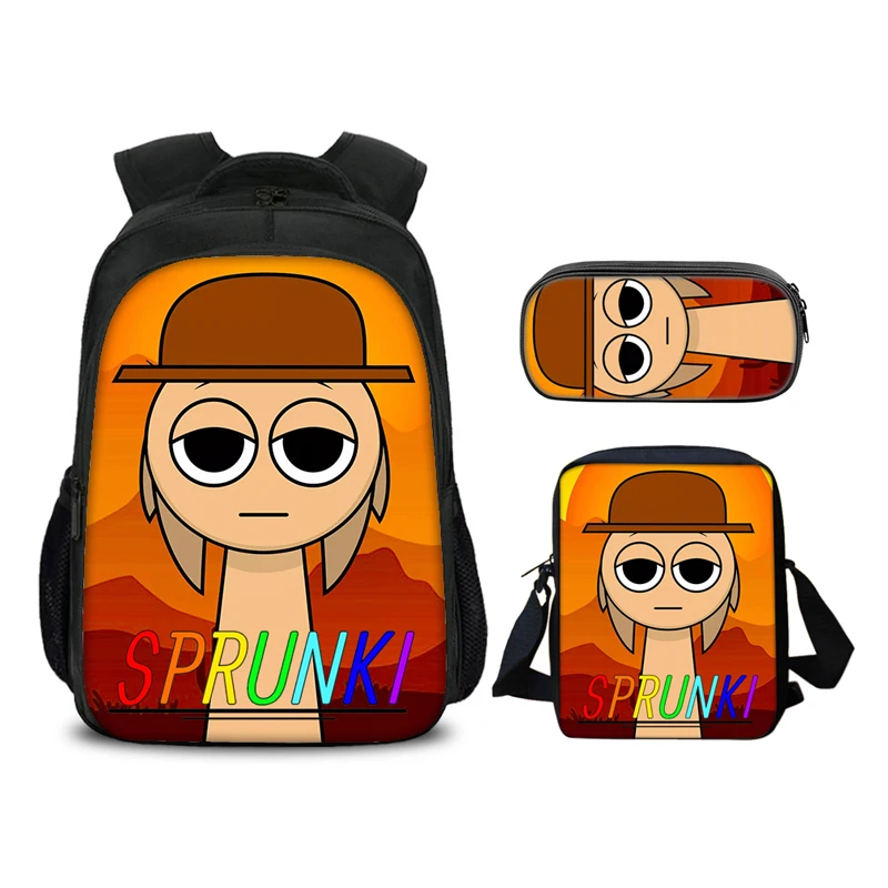 Unisex Boy Girl Daily Backpack Sprunki Bookbag+Shoulder Bag+Pen Box 3Pcs Set for School Student
Unisex Boy Girl Daily Backpack Sprunki Bookbag+Shoulder Bag+Pen Box 3Pcs Set for School Student