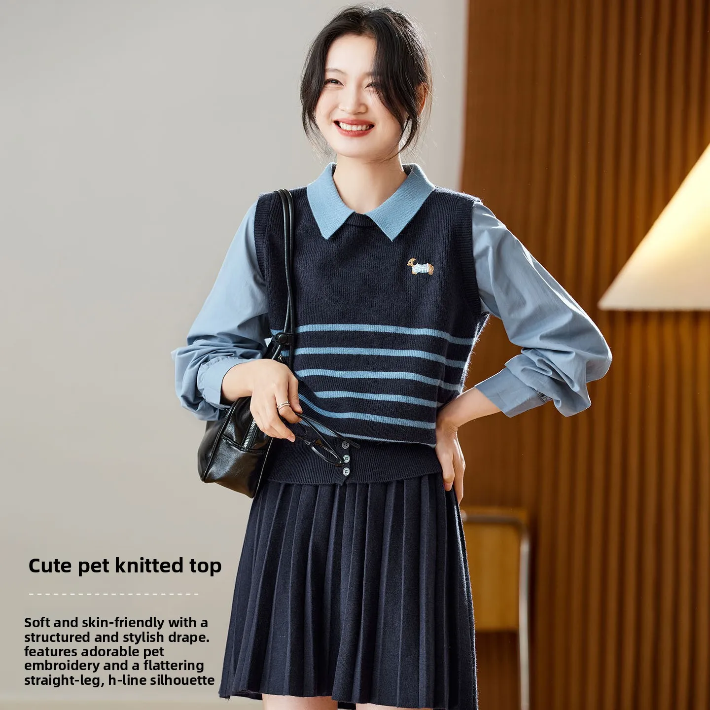 Модный повседневный вязаный свитер, женский искусственный двухсекционный дизайн, осень-зима, Новое поступление, удобный трикотаж
Модный повседневный вязаный свитер, женский искусственный двухсекционный дизайн, осень-зима, Новое поступление, удобный трикотаж