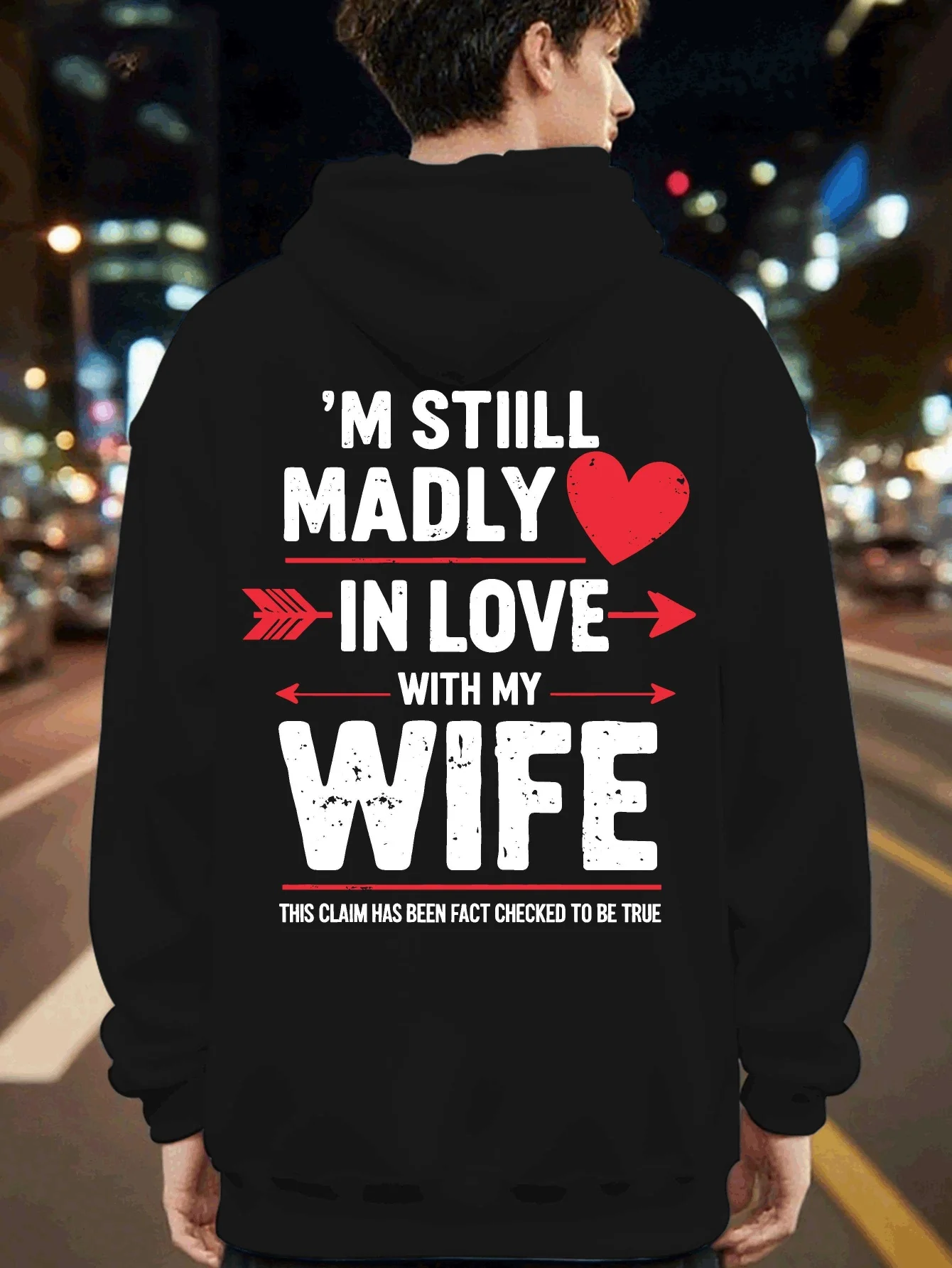 Men's Funny Marriage Humor Hoodie - "Still Crazy About My Wife" Back Print Sweatshirt, Couple Matching Pullover Shirt
Men's Funny Marriage Humor Hoodie - "Still Crazy About My Wife" Back Print Sweatshirt, Couple Matching Pullover Shirt