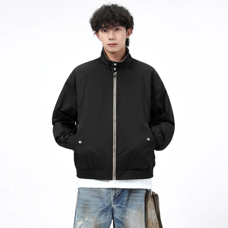 Новинка осени 2024, мужская куртка в американском стиле ретро, воротник-стойка, свободный крой, повседневное универсальное короткое пальто
Новинка осени 2024, мужская куртка в американском стиле ретро, воротник-стойка, свободный крой, повседневное универсальное короткое пальто