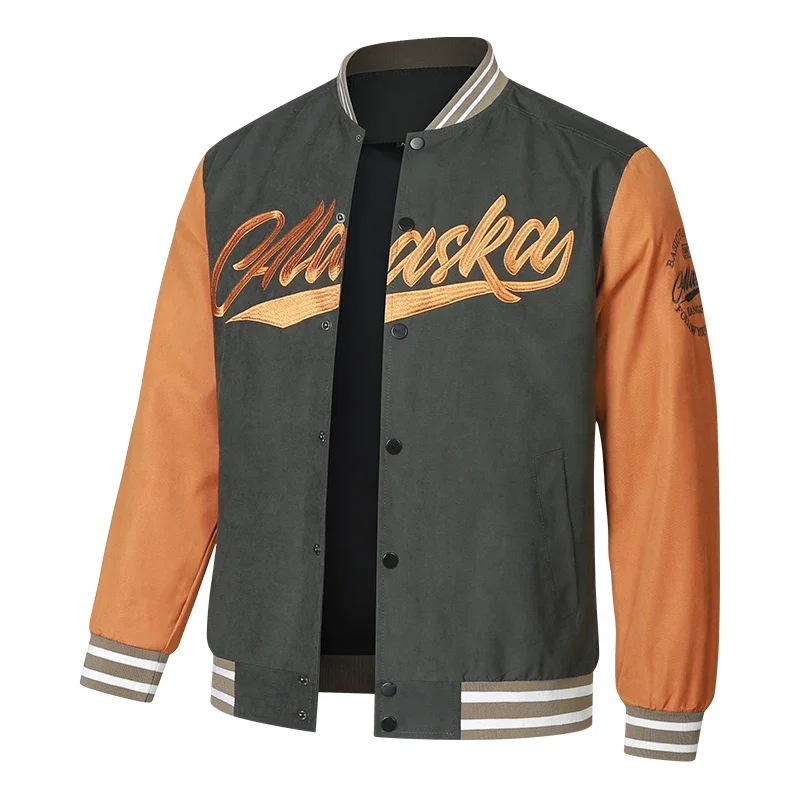 2025 Letter Embroidery Baseball Uniform Coats Men Autumn Street Retro Varsity Jackets Mens Loose Casual Patchwork Jacket Women
2025 Letter Embroidery Baseball Uniform Coats Men Autumn Street Retro Varsity Jackets Mens Loose Casual Patchwork Jacket Women