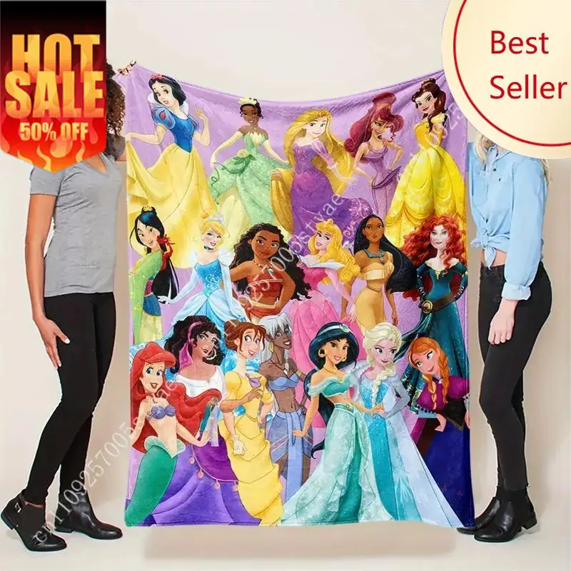 DISNEY CLASSIC Princess Cartoon Character Flannel Blanket - Soft Throw Blanket for Bed, Couch & Travel, Ideal Gift for Women, Gi
DISNEY CLASSIC Princess Cartoon Character Flannel Blanket - Soft Throw Blanket for Bed, Couch & Travel, Ideal Gift for Women, Gi