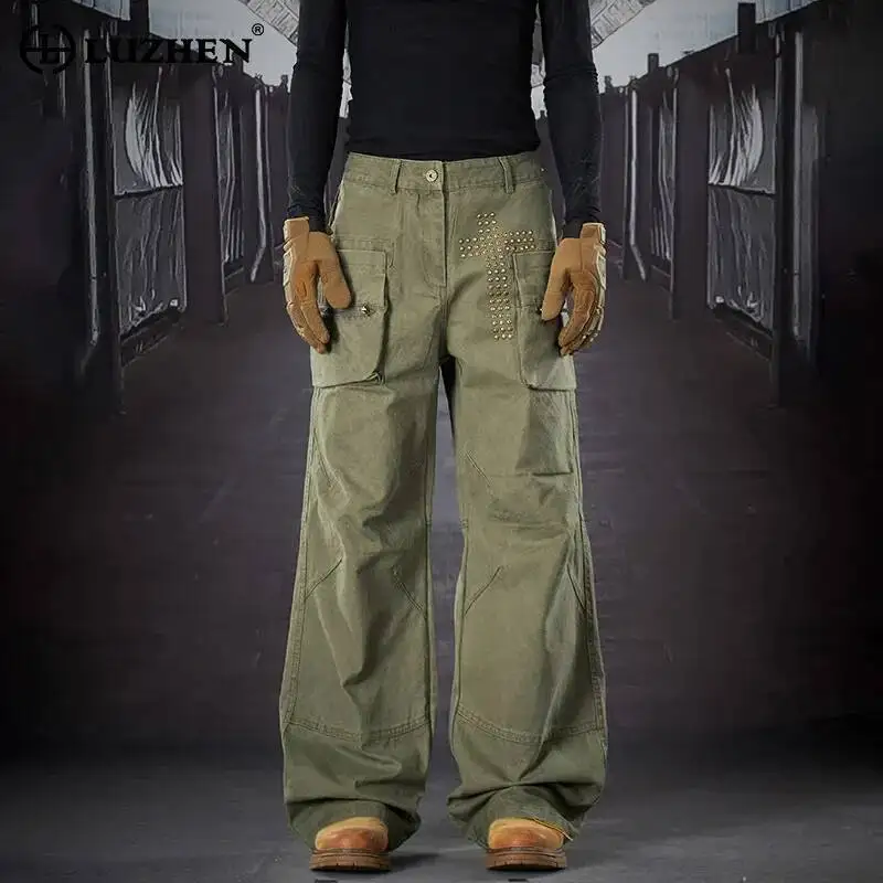 LUZHEN New Original Luxury Diamond Patchwork Pattern Many 2026 Pockets Decorate Design Straight Casual Cargo Pants Male JY7100
LUZHEN New Original Luxury Diamond Patchwork Pattern Many 2026 Pockets Decorate Design Straight Casual Cargo Pants Male JY7100