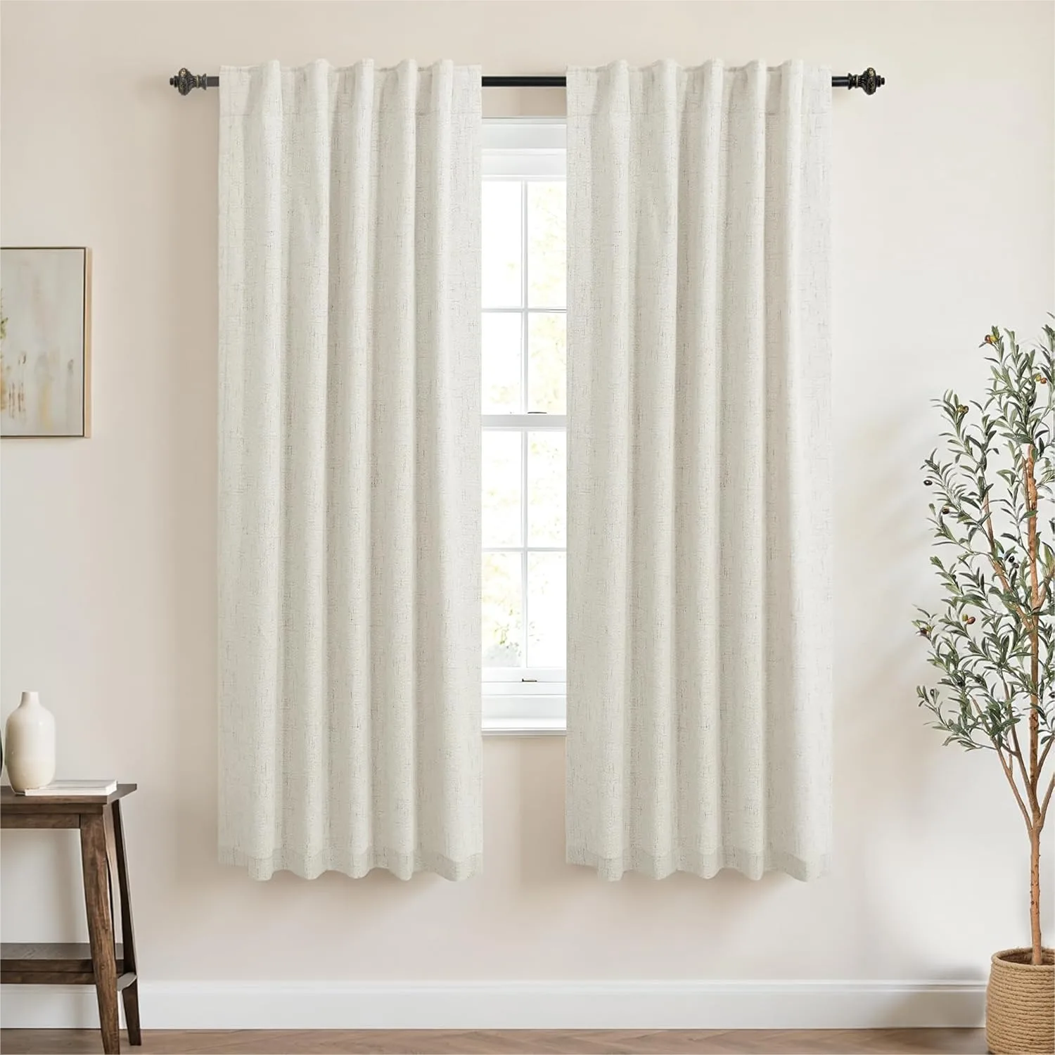 Linen Blackout Curtains 60 Inch Length, 2 Panels Set 5FT Long for Bedroom
Linen Blackout Curtains 60 Inch Length, 2 Panels Set 5FT Long for Bedroom