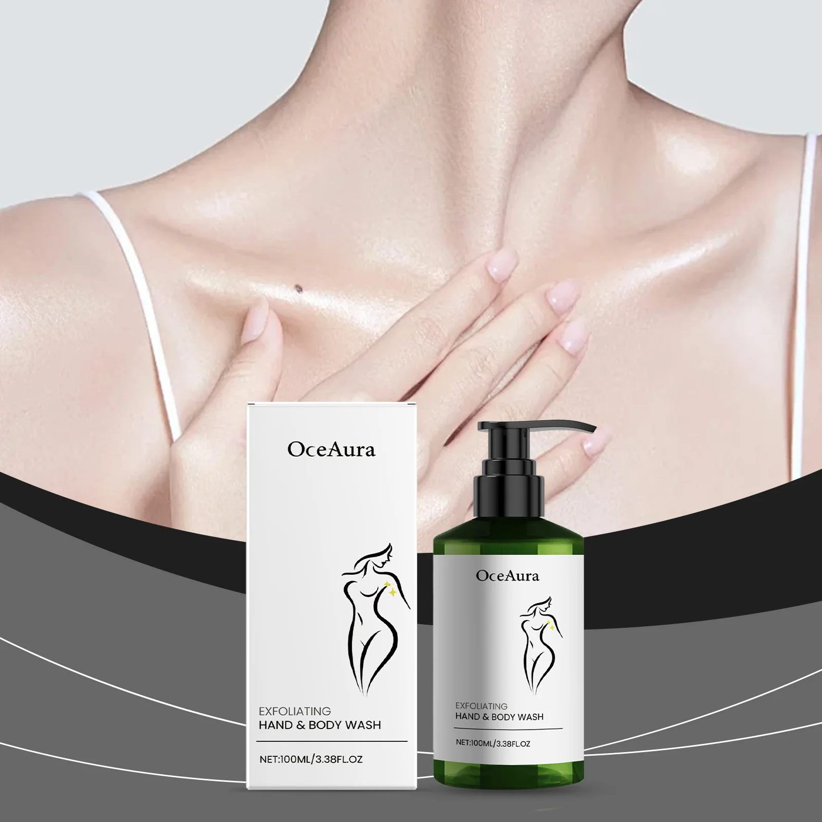 OceAura Daily Gentle Exfoliating Body Wash - Hydrating Moisturizer for Dry Sensitive Skin, Renews Skin, Fights Roughness & Dulln
OceAura Daily Gentle Exfoliating Body Wash - Hydrating Moisturizer for Dry Sensitive Skin, Renews Skin, Fights Roughness & Dulln