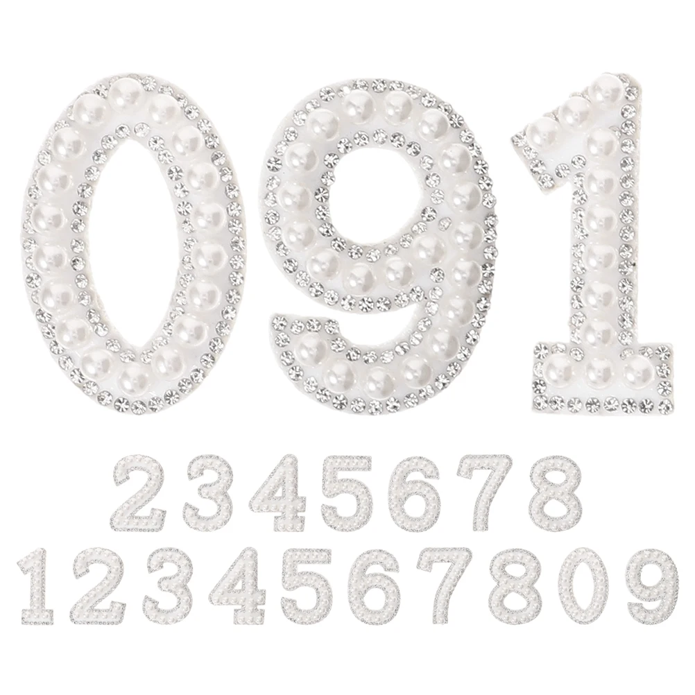 20pcs Rhinestone Pearl Iron On Number Patches Diamond Numbers For Diy Clothing Decorative Coat Patches Bling For Clothes Bags
20pcs Rhinestone Pearl Iron On Number Patches Diamond Numbers For Diy Clothing Decorative Coat Patches Bling For Clothes Bags