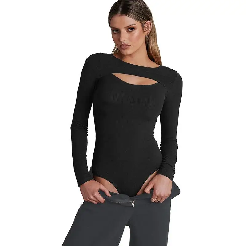 Slimming Long Hollow out Jumpsuit Base Shirt Women's Fashionable Casual One-Piece Suit Short Pants mid Waist Design
Slimming Long Hollow out Jumpsuit Base Shirt Women's Fashionable Casual One-Piece Suit Short Pants mid Waist Design