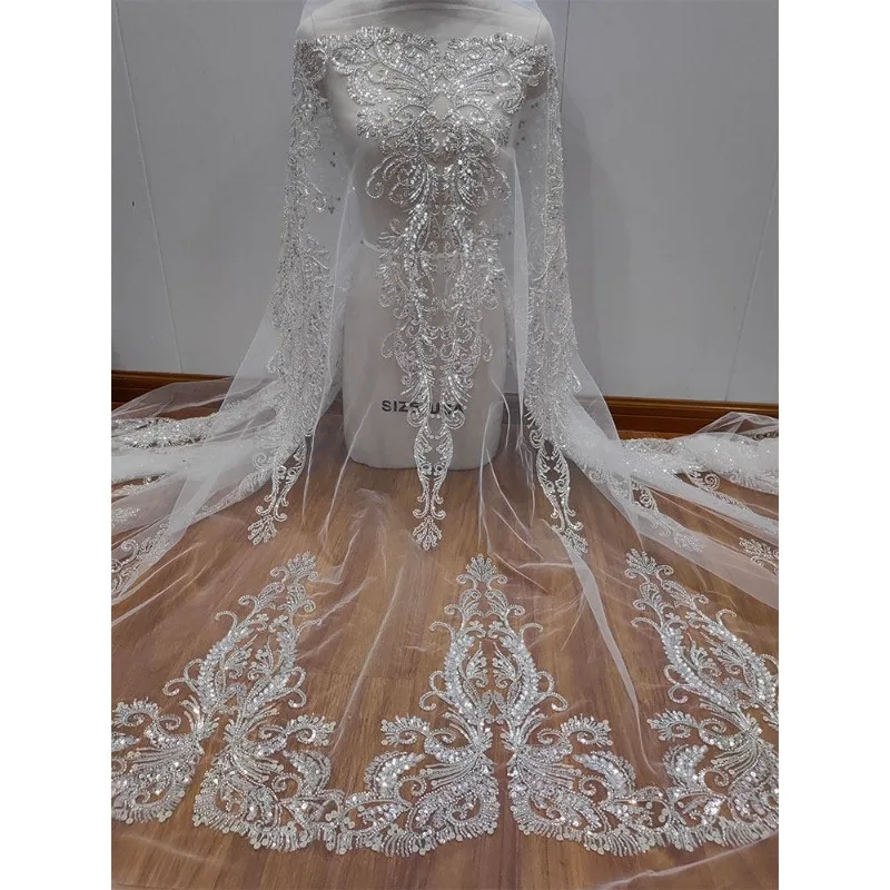 Новая тяжелая промышленность, высокое качество, французские блестящие бусины, роскошная кружевная сетка, свадебное платье «сделай сам», женские аксессуары для вечернего платья
Новая тяжелая промышленность, высокое качество, французские блестящие бусины, роскошная кружевная сетка, свадебное платье «сделай сам», женские аксессуары для вечернего платья