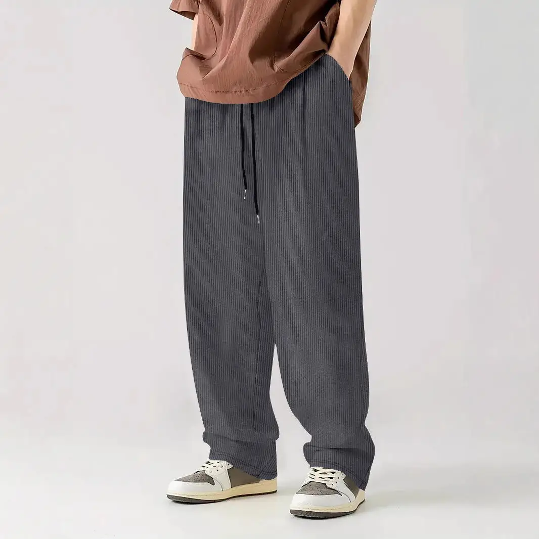 Men's Corduroy Loose Sports Pants Autumn Casual Long Trousers Comfortable Straight Leg mid Waist Trousers for Daily Wear
Men's Corduroy Loose Sports Pants Autumn Casual Long Trousers Comfortable Straight Leg mid Waist Trousers for Daily Wear