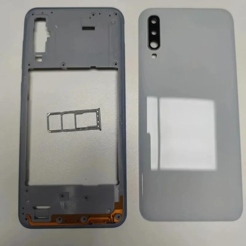 Full housing case for Samsung Galaxy A50 A505, middle frame and backshell back cover with camera lens repair parts
Full housing case for Samsung Galaxy A50 A505, middle frame and backshell back cover with camera lens repair parts