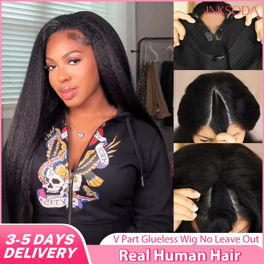 38 Inch V Part Wigs Kinky Straight Human Hair Wig No Leave Out V Part Glueless Brazilian Full Machine Made Wigs 220% Density Wear And Go Brazilian Yaki Straight Upgrade V Shape No Leave Out Wear And Go Glueless Clip No Lace Wig
38 Inch V Part Wigs Kinky Straight Human Hair Wig No Leave Out V Part Glueless Brazilian Full Machine Made Wigs 220% Density Wear And Go Brazilian Yaki Straight Upgrade V Shape No Leave Out Wear And Go Glueless Clip No Lace Wig