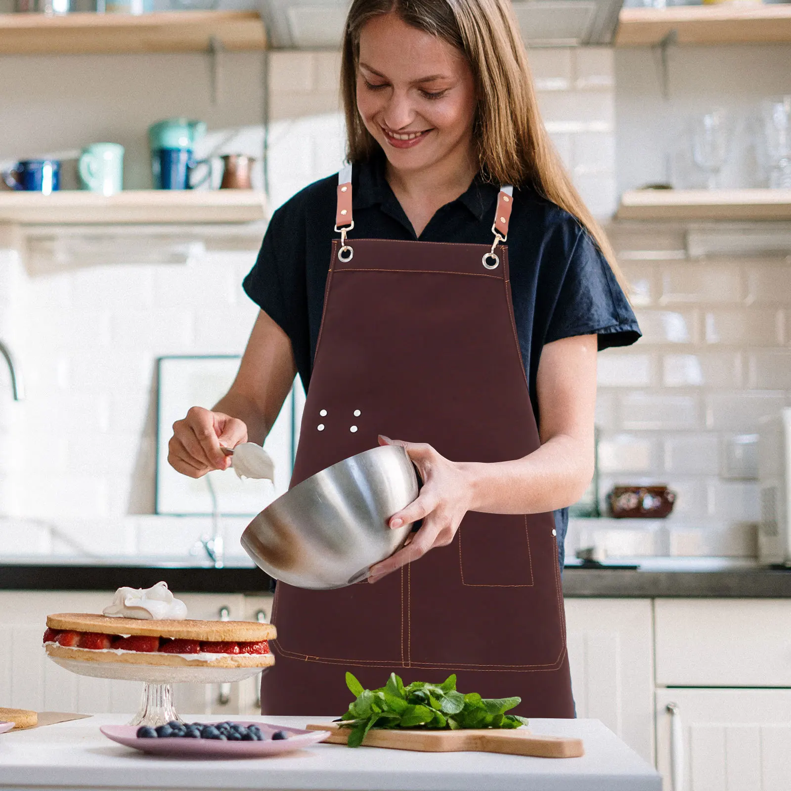 Waterproof Canvas For Men Women Adjustable Cross Back Work Apron With Pockets For Cooking Painting Pottery Gardening Bbq
Waterproof Canvas For Men Women Adjustable Cross Back Work Apron With Pockets For Cooking Painting Pottery Gardening Bbq